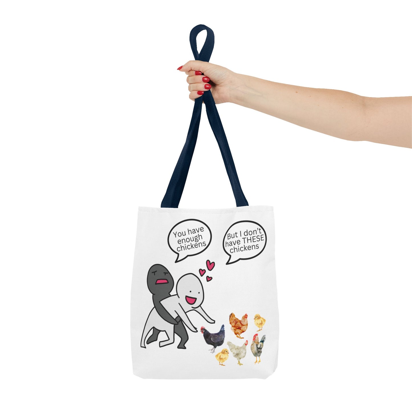 Charming Chicken Tote Bag - Perfect for Animal Lovers, Funny Gift for Farm Enthusiasts, Everyday Use, Market Bag, Eco-Friendly Shopping