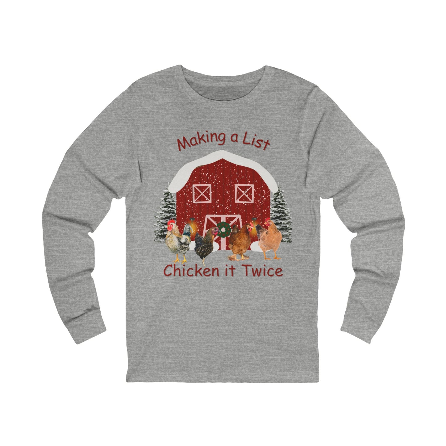 Holiday Chicken List Long Sleeve Tee