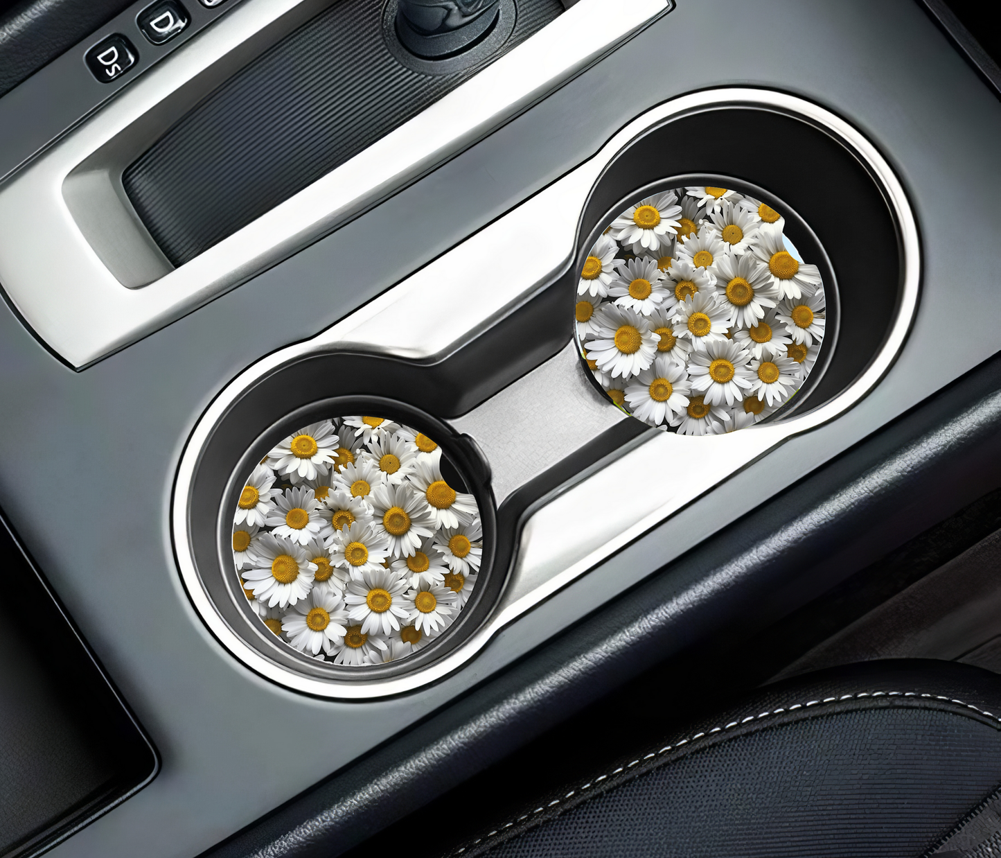Daisy Flowers Car Coasters