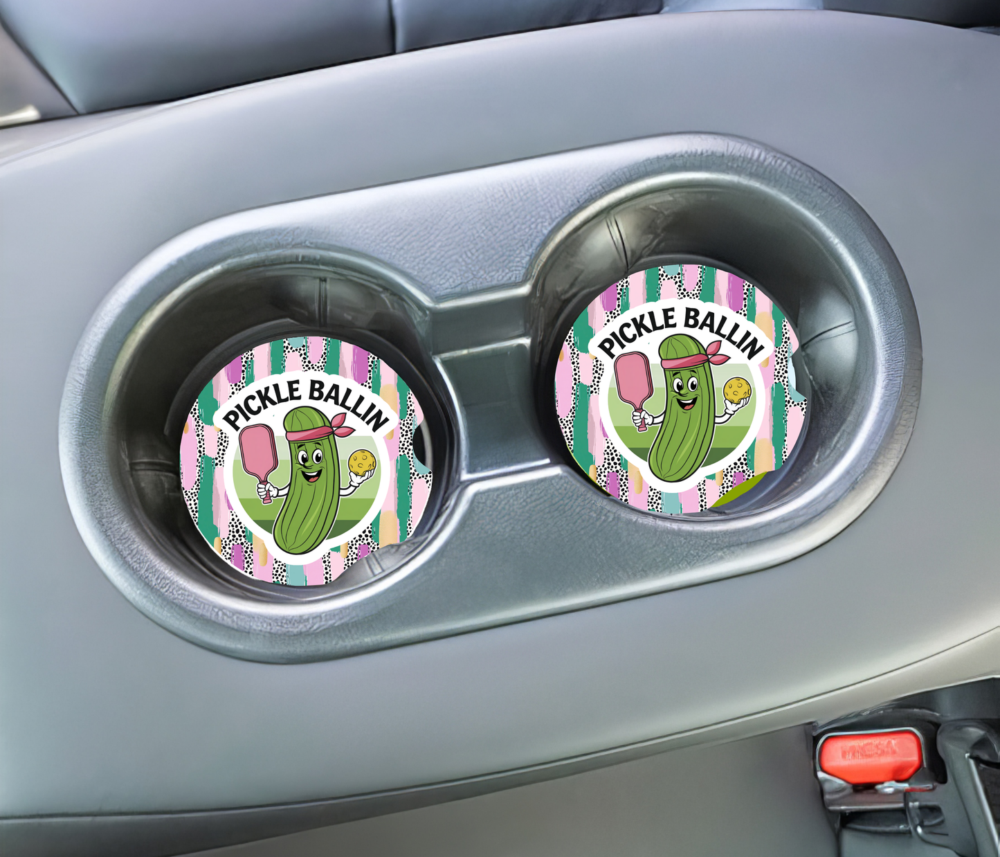 Pickle Ballin Car Coaster