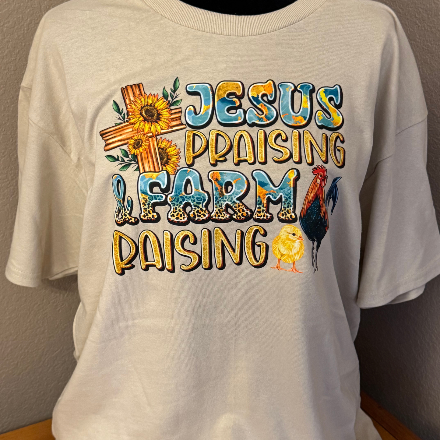 Jesus Praising~Chicken Raising T-Shirt