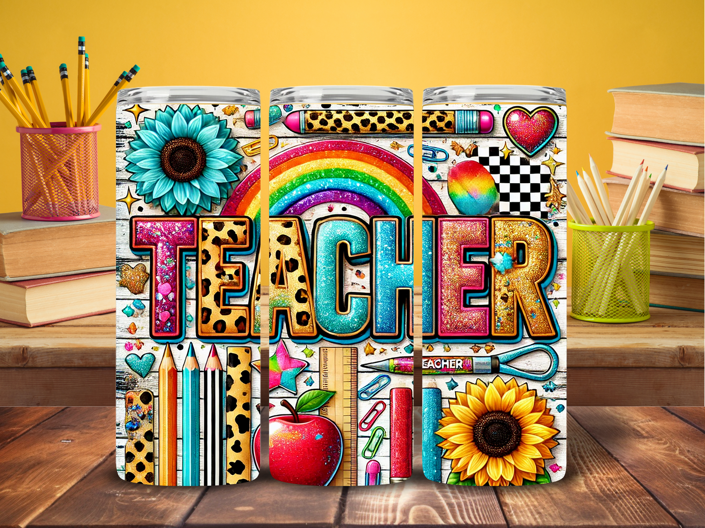 Teacher Tumbler Floral