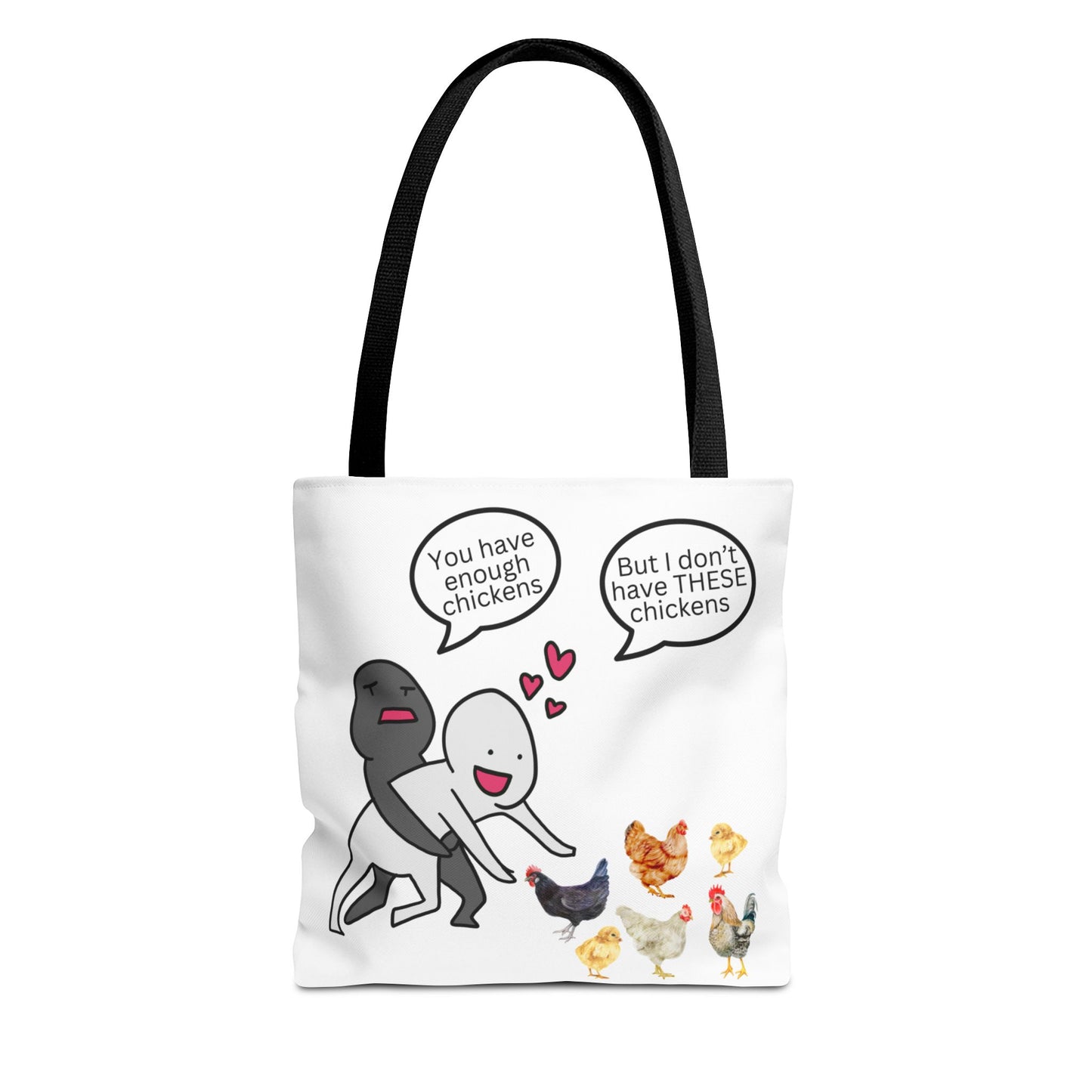 Charming Chicken Tote Bag - Perfect for Animal Lovers, Funny Gift for Farm Enthusiasts, Everyday Use, Market Bag, Eco-Friendly Shopping
