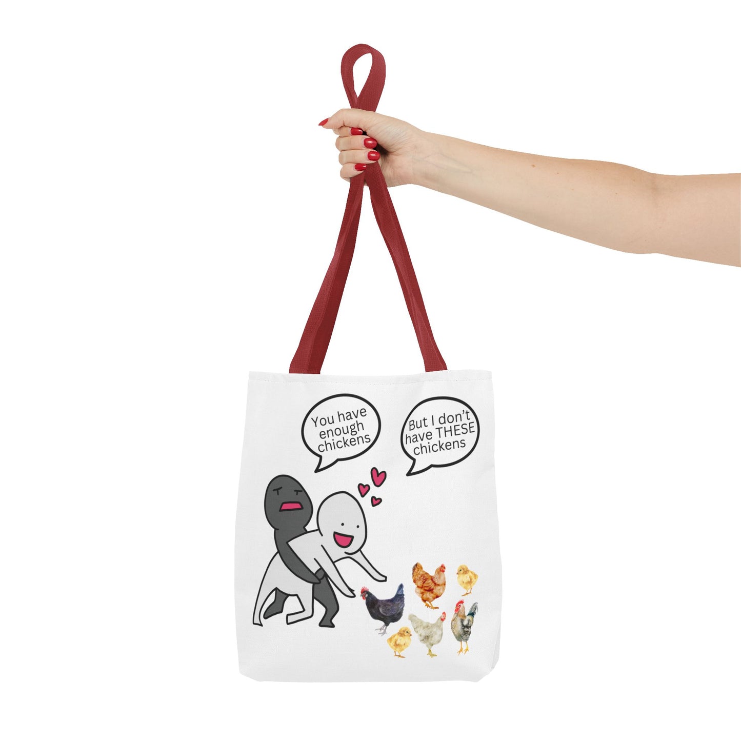 Charming Chicken Tote Bag - Perfect for Animal Lovers, Funny Gift for Farm Enthusiasts, Everyday Use, Market Bag, Eco-Friendly Shopping