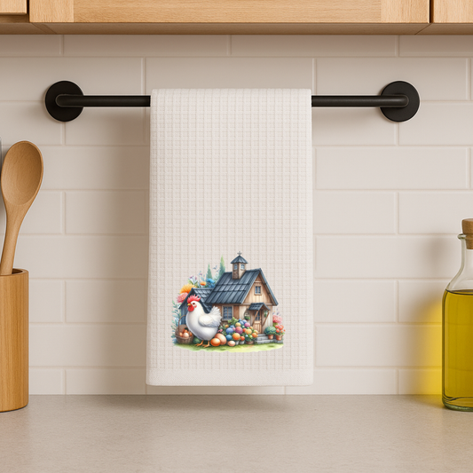 Chicken House Dish Towel