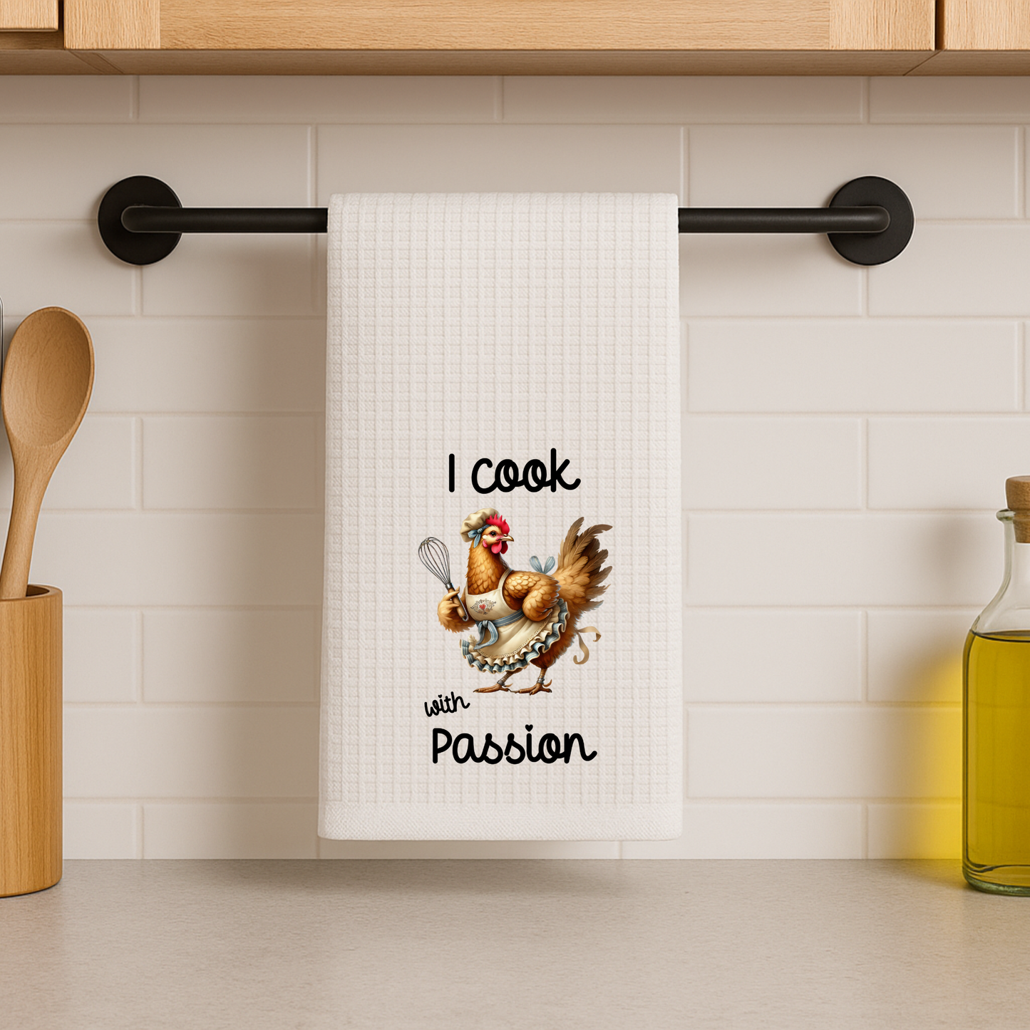 I Cook With Passion ~Dish Towel