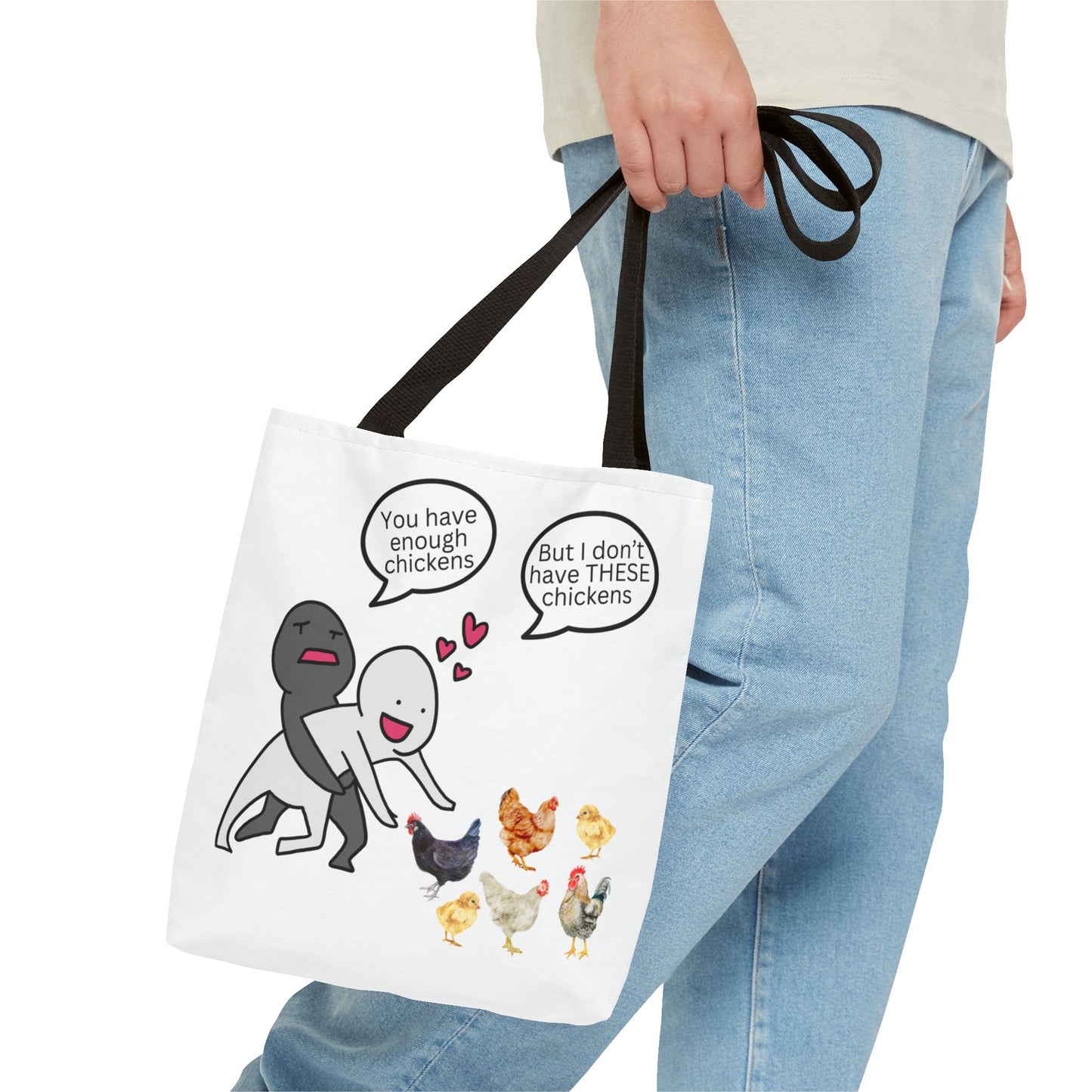 Charming Chicken Tote Bag - Perfect for Animal Lovers, Funny Gift for Farm Enthusiasts, Everyday Use, Market Bag, Eco-Friendly Shopping