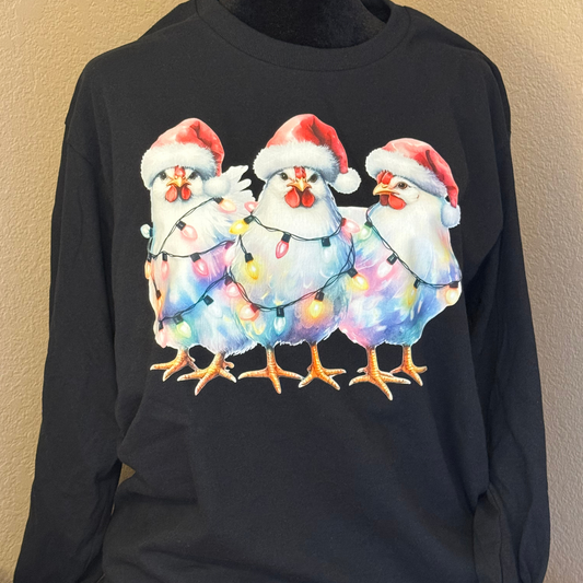 Santa Hat Chickens