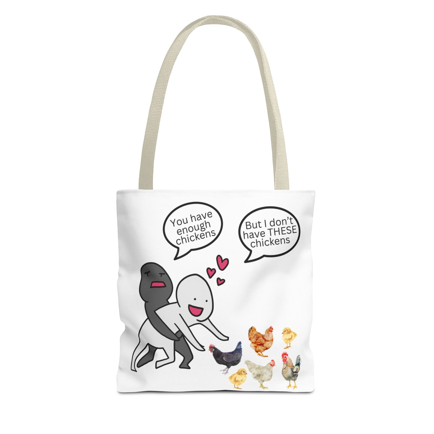 Charming Chicken Tote Bag - Perfect for Animal Lovers, Funny Gift for Farm Enthusiasts, Everyday Use, Market Bag, Eco-Friendly Shopping