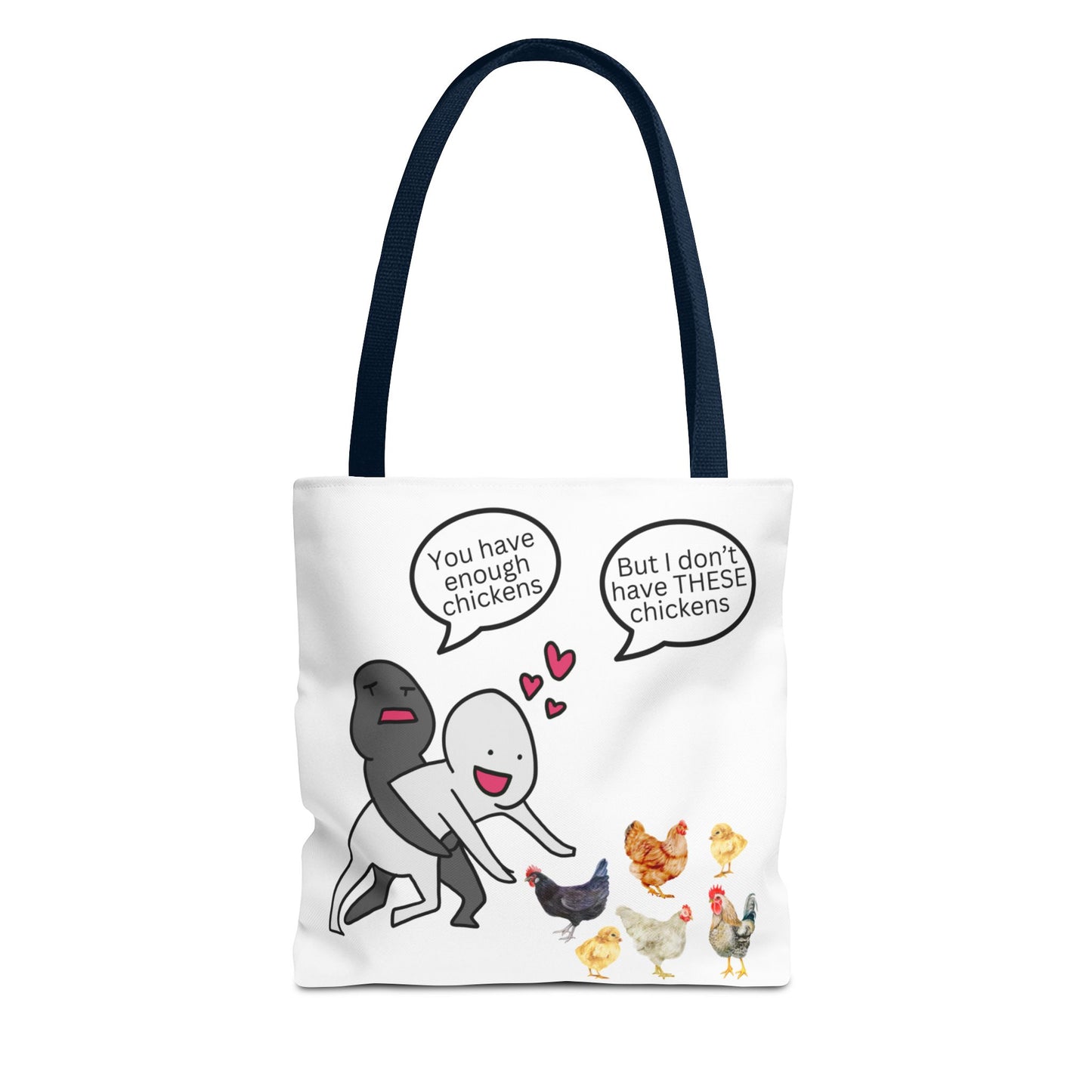 Charming Chicken Tote Bag - Perfect for Animal Lovers, Funny Gift for Farm Enthusiasts, Everyday Use, Market Bag, Eco-Friendly Shopping