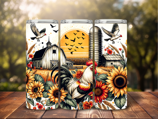 Chicken Sunflower Tumbler