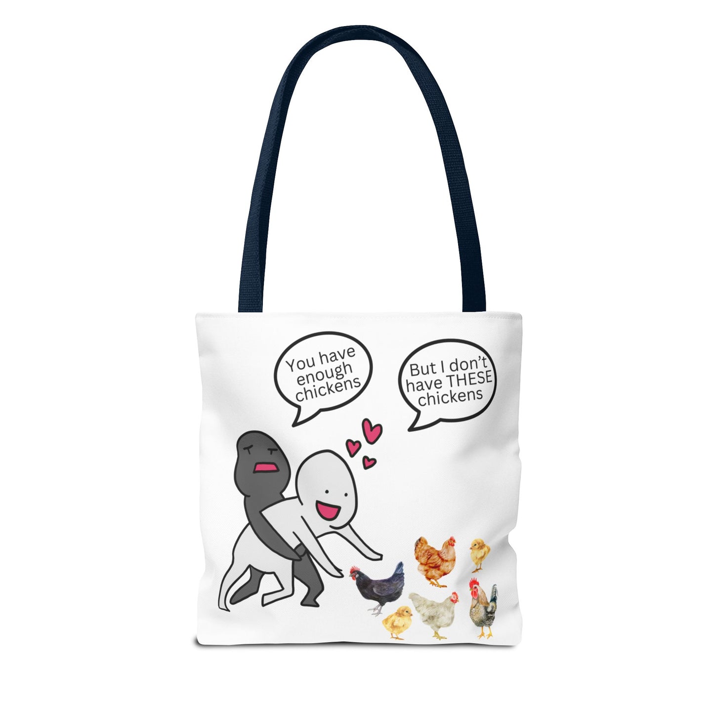 Charming Chicken Tote Bag - Perfect for Animal Lovers, Funny Gift for Farm Enthusiasts, Everyday Use, Market Bag, Eco-Friendly Shopping