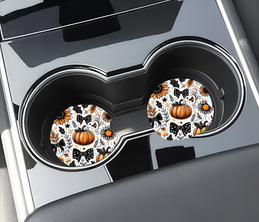 Pumpkin Car Coasters