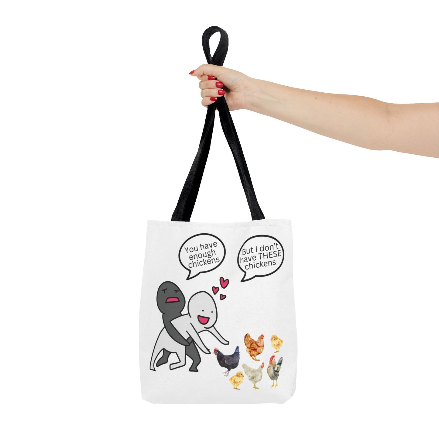 Charming Chicken Tote Bag - Perfect for Animal Lovers, Funny Gift for Farm Enthusiasts, Everyday Use, Market Bag, Eco-Friendly Shopping