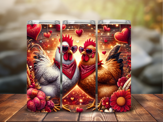 Chicken Valentine Couple