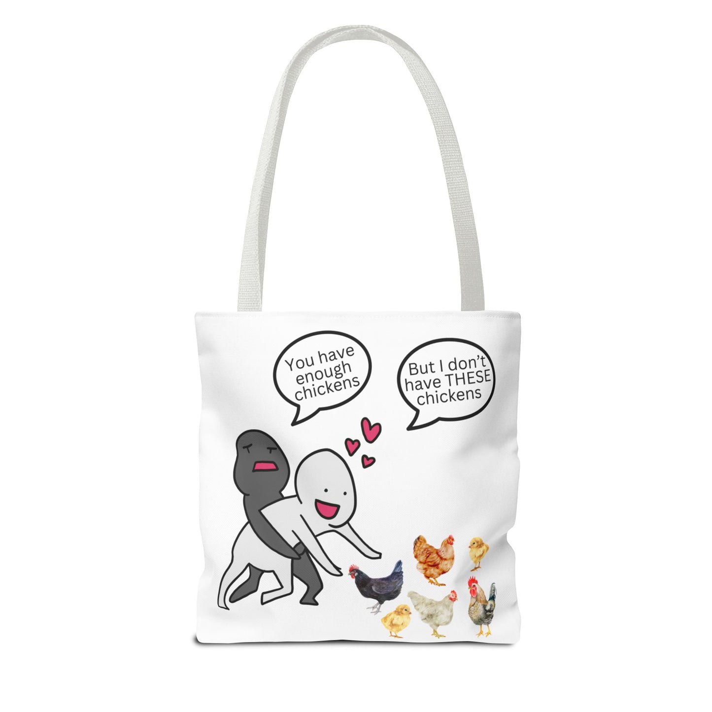 Charming Chicken Tote Bag - Perfect for Animal Lovers, Funny Gift for Farm Enthusiasts, Everyday Use, Market Bag, Eco-Friendly Shopping