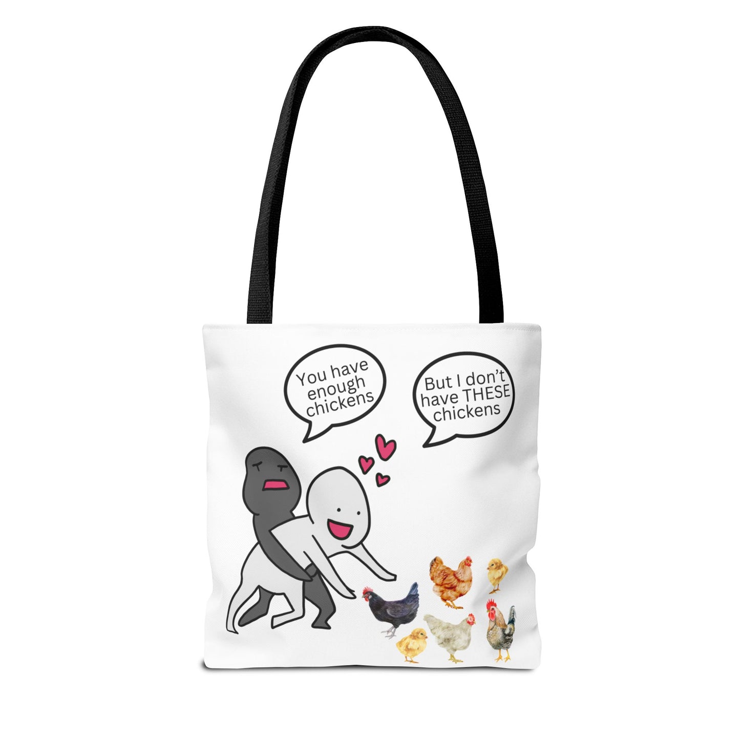 Charming Chicken Tote Bag - Perfect for Animal Lovers, Funny Gift for Farm Enthusiasts, Everyday Use, Market Bag, Eco-Friendly Shopping