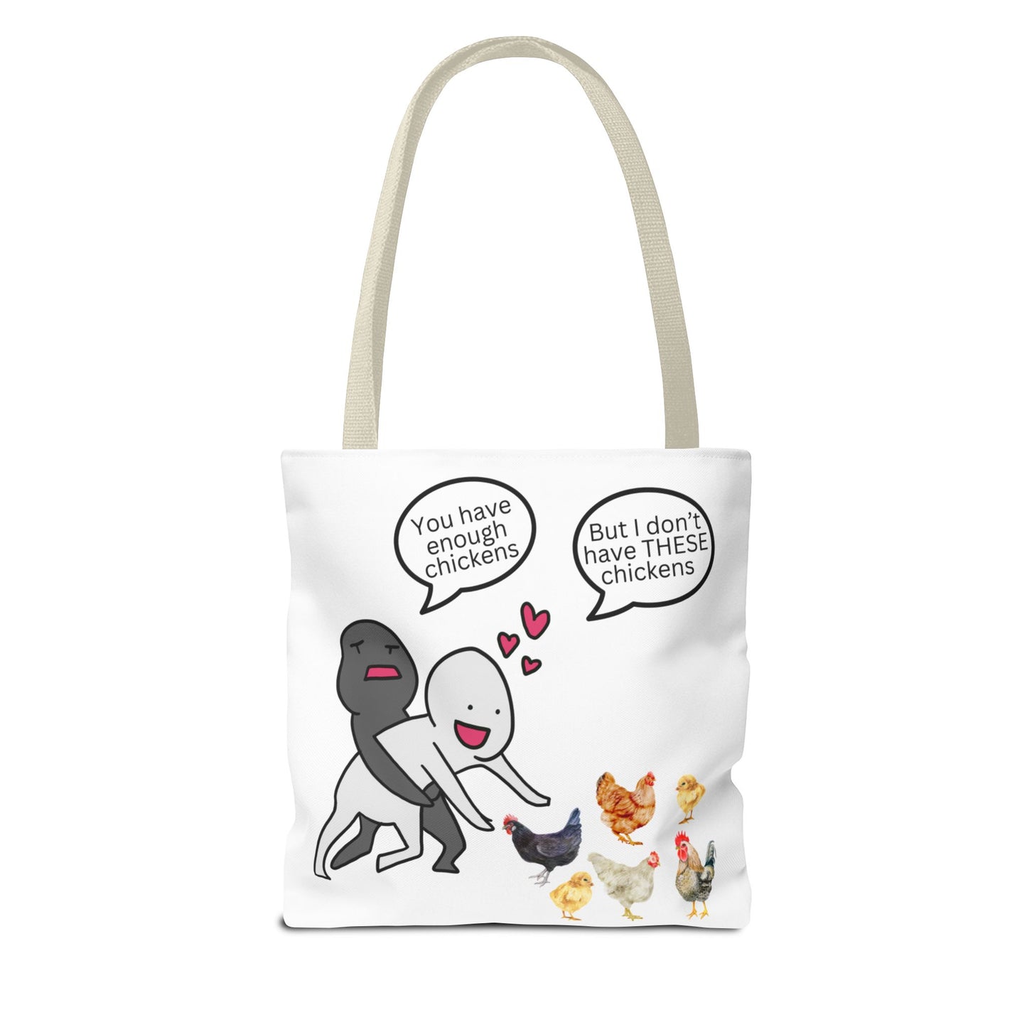 Charming Chicken Tote Bag - Perfect for Animal Lovers, Funny Gift for Farm Enthusiasts, Everyday Use, Market Bag, Eco-Friendly Shopping