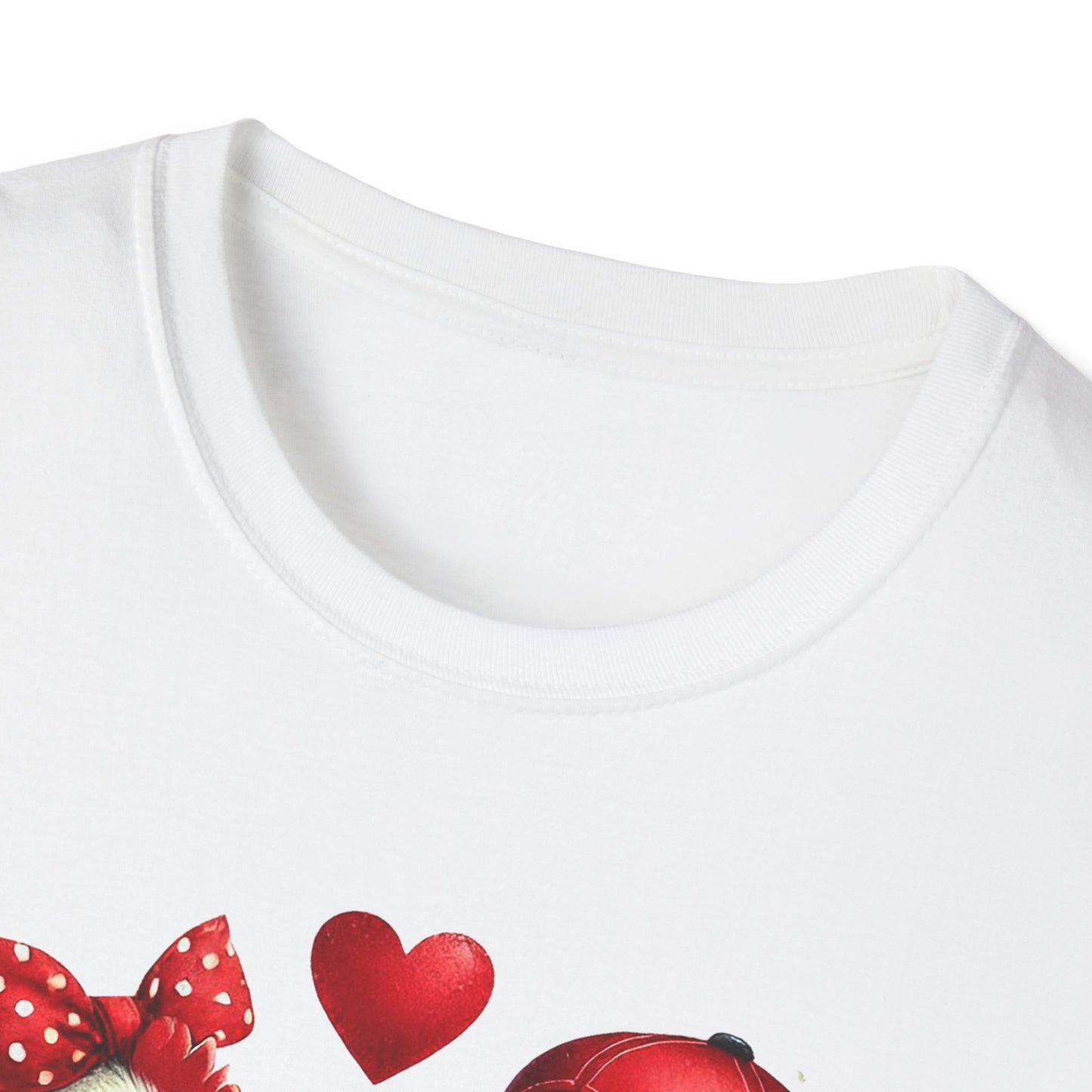 Valentine Lovebirds T-Shirt — Cute Retro Birds with Hearts & Roses