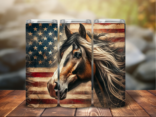American Flag Horse