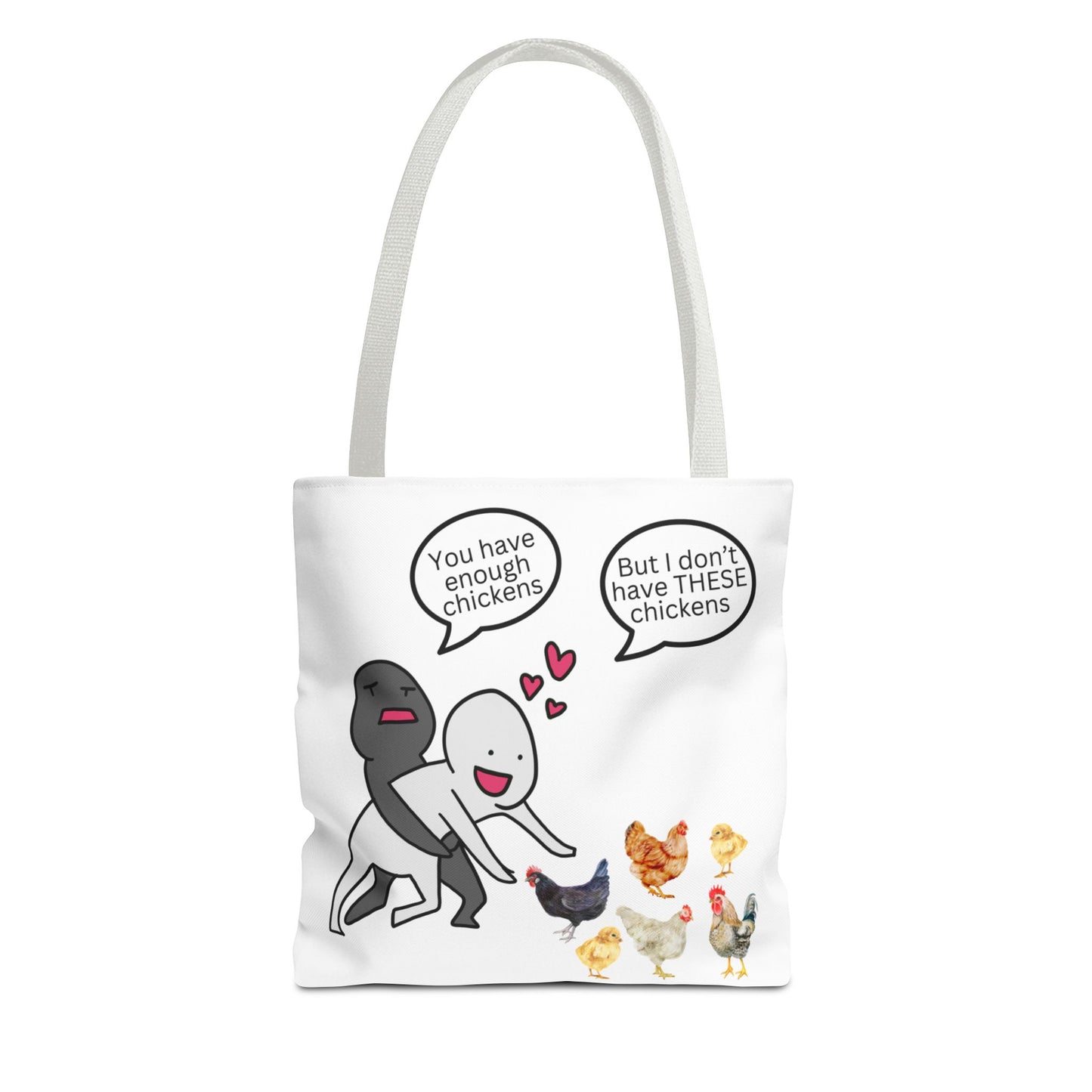 Charming Chicken Tote Bag - Perfect for Animal Lovers, Funny Gift for Farm Enthusiasts, Everyday Use, Market Bag, Eco-Friendly Shopping
