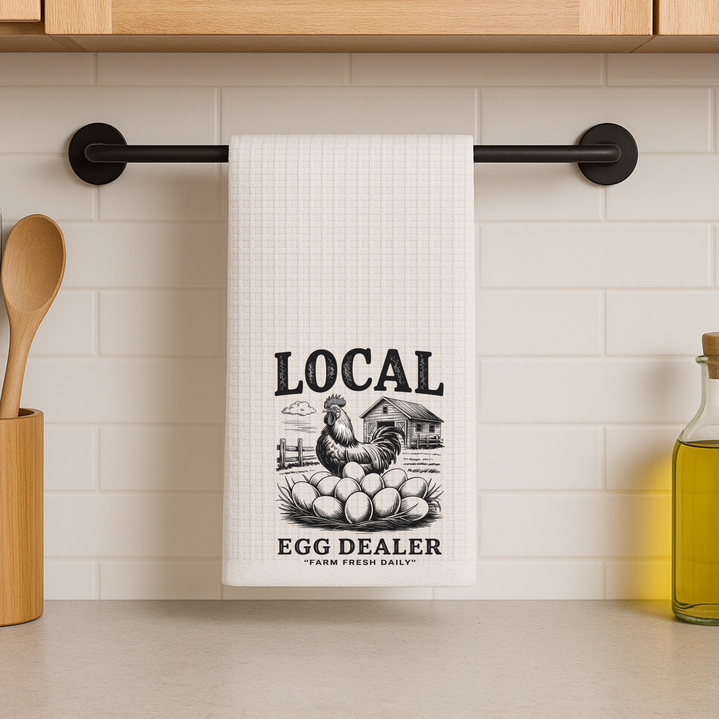 Local Egg Dealer Dish Towel