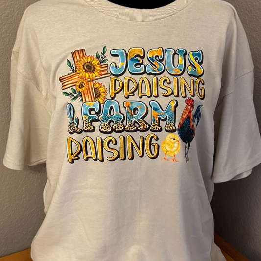 Jesus Praising~Chicken Raising T-Shirt