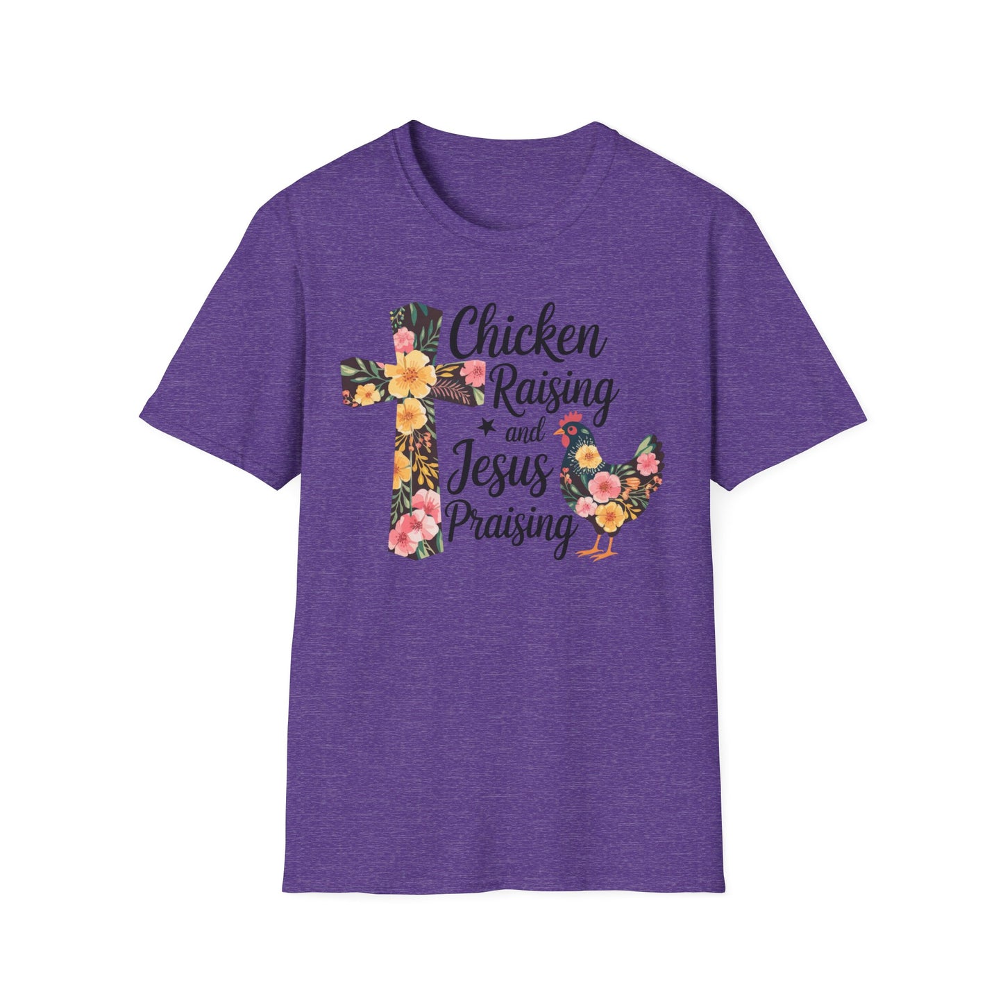 Floral Chicken Raising Jesus Praising