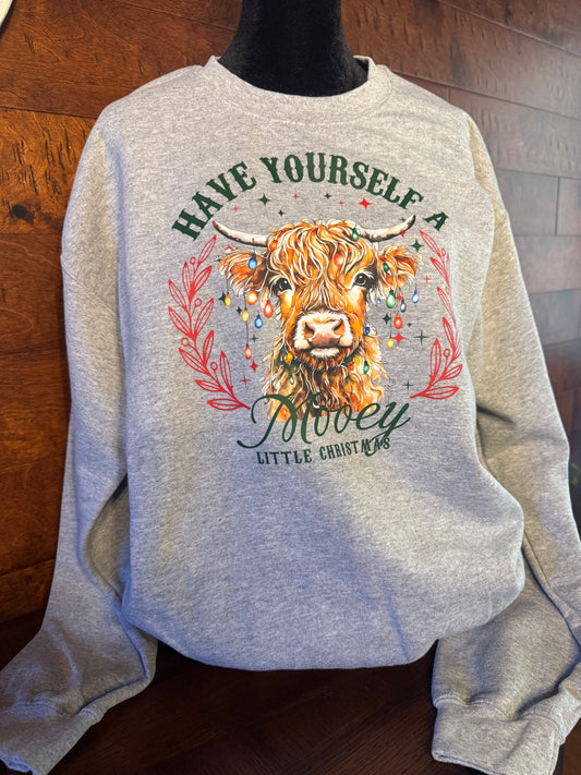Have Yourself A Mooey Litte Christmas~ Sweatshirt